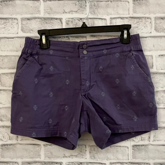 Women’s Merrell dark blue print shorts size 6 - Picture 1 of 6